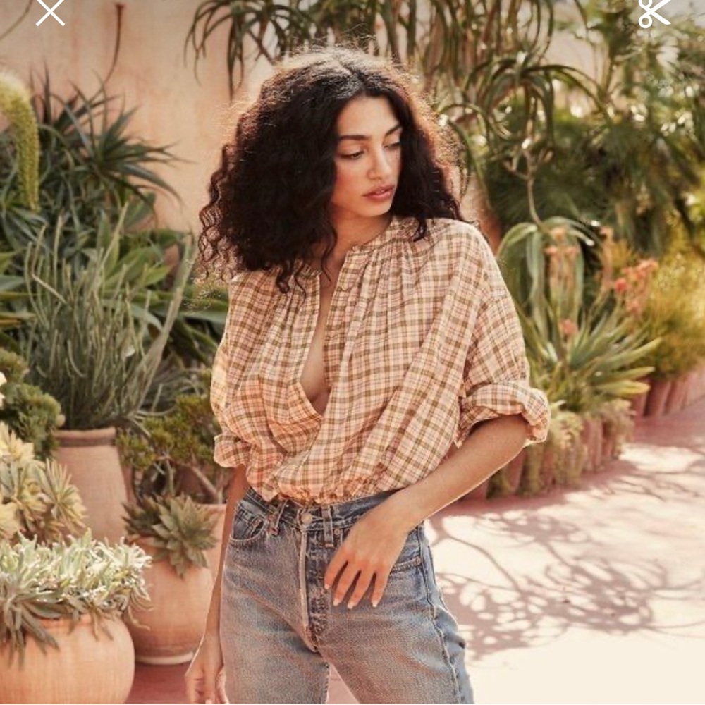 Doen Jane Blouse Austen Plaid (Small)